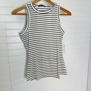 NEW Pink Clover Devi Knit Tank White Small